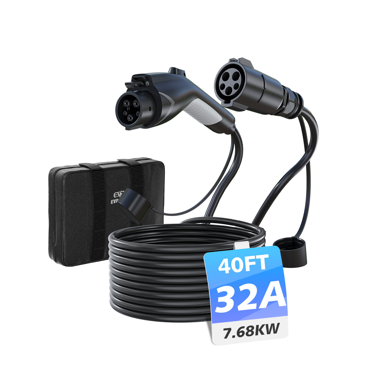 EVDANCE J1772 EV Extension Cord 32A 21/40FT
