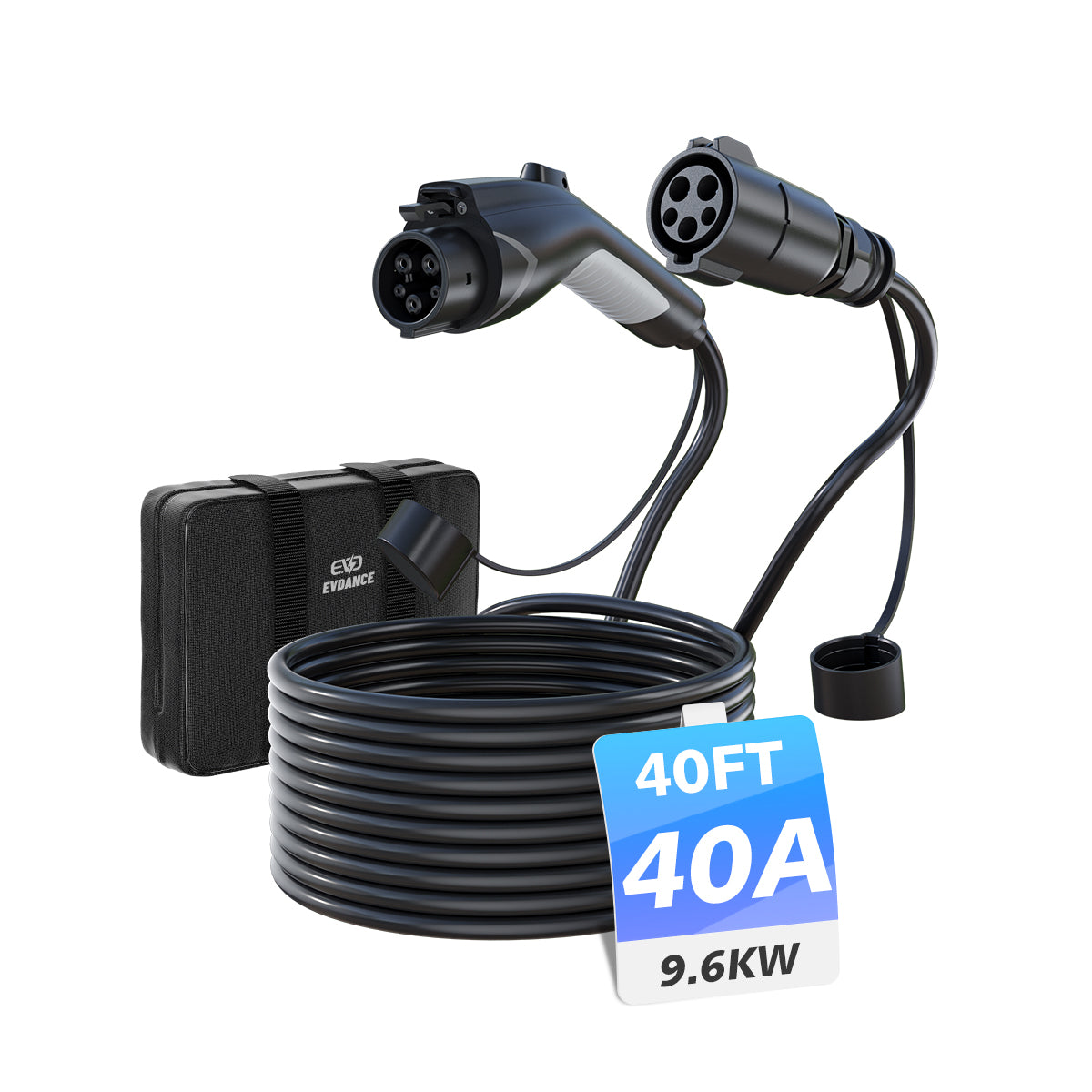 EVDANCE J1772 EV Extension Cord 40A 21/30/40 FT
