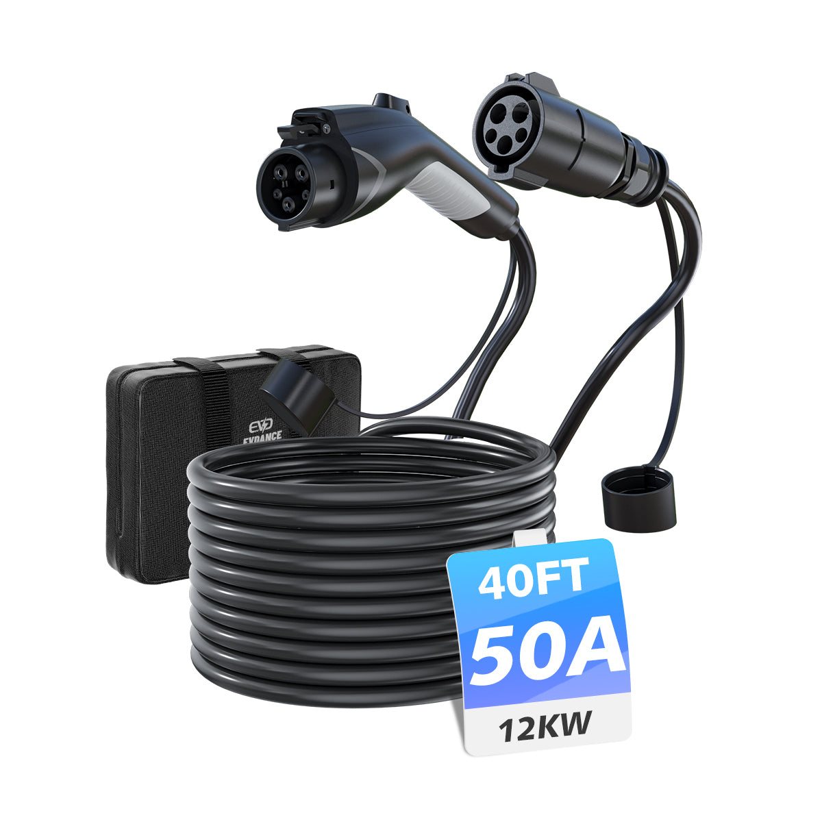 EVDANCE J1772 EV Extension Cord 50A 21/40 FT