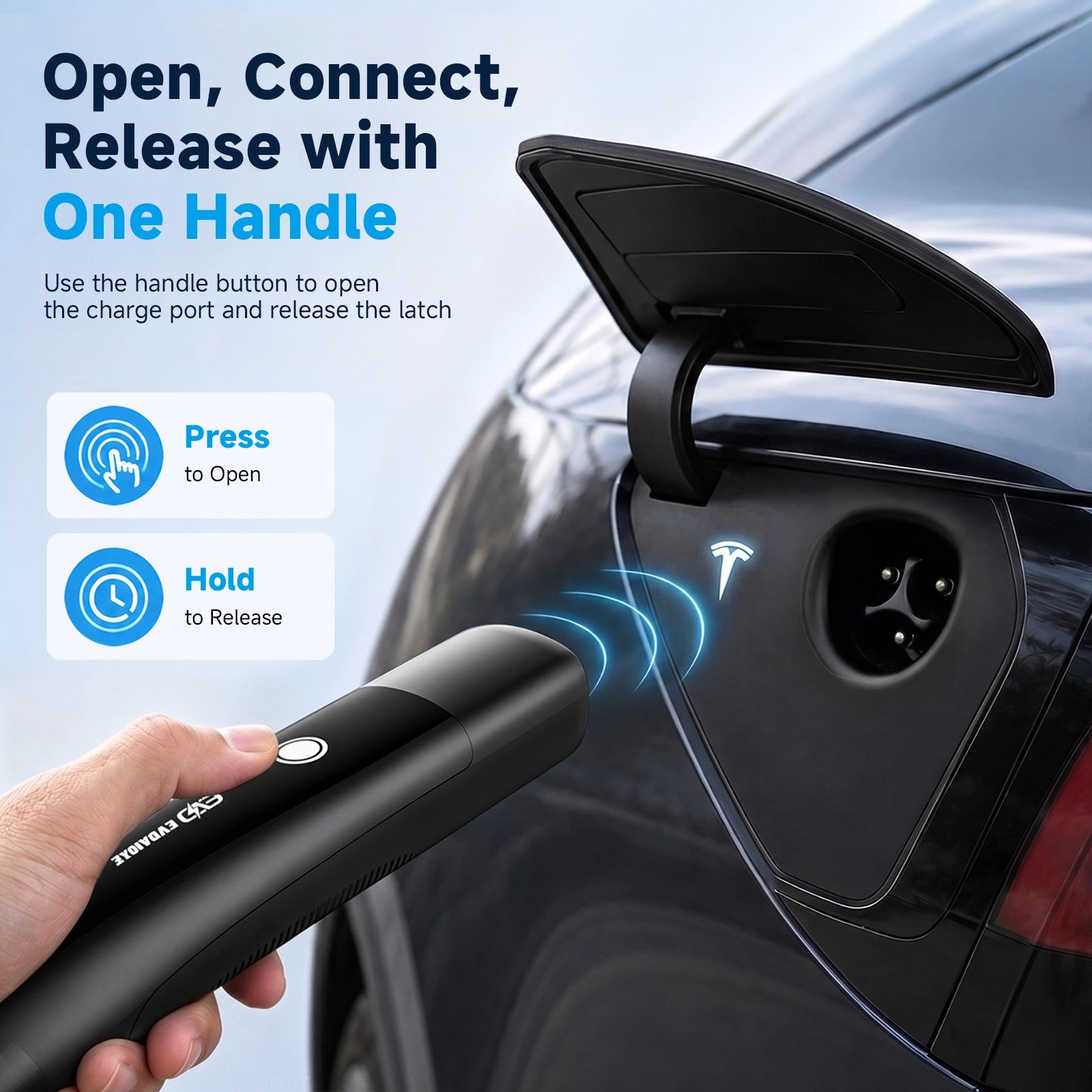 EVDANCE Level 2 NEMA 14-30 24A NACS Portable EV Charger | ETL Certification