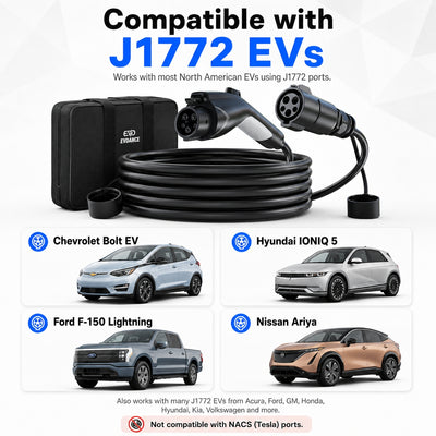 EVDANCE J1772 EV Extension Cord 32A-50A 21/40 FT