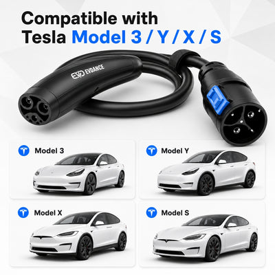 EVDANCE Nexus Reach Tesla EV Charging Extension Cords 40A 21FT