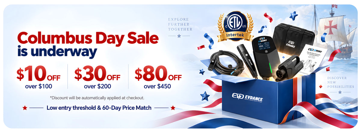 EVDANCE 50A Tesla EV Charging Extension Cable/Cord
