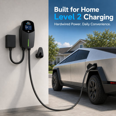 EVDANCE 240V 40A Tragbares 2-in-1-EV-Ladegerät für Tesla
