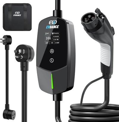 Chargeur EV portable EVDANCE niveau 2 NEMA 10-30 24A NACS 