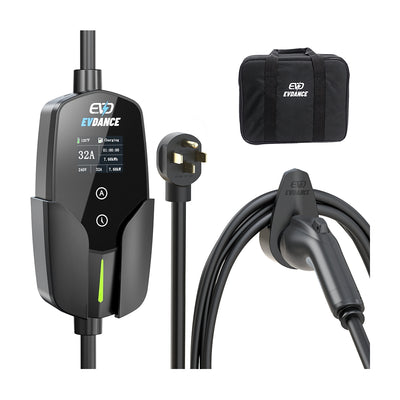 Chargeur EV portable EVDANCE niveau 2 NEMA 10-30 24A NACS 