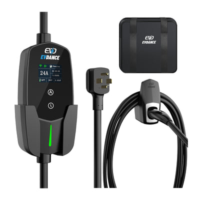 EVDANCE 240 V 40 A Tragbares 2-in-1-Ladegerät für Elektrofahrzeuge 