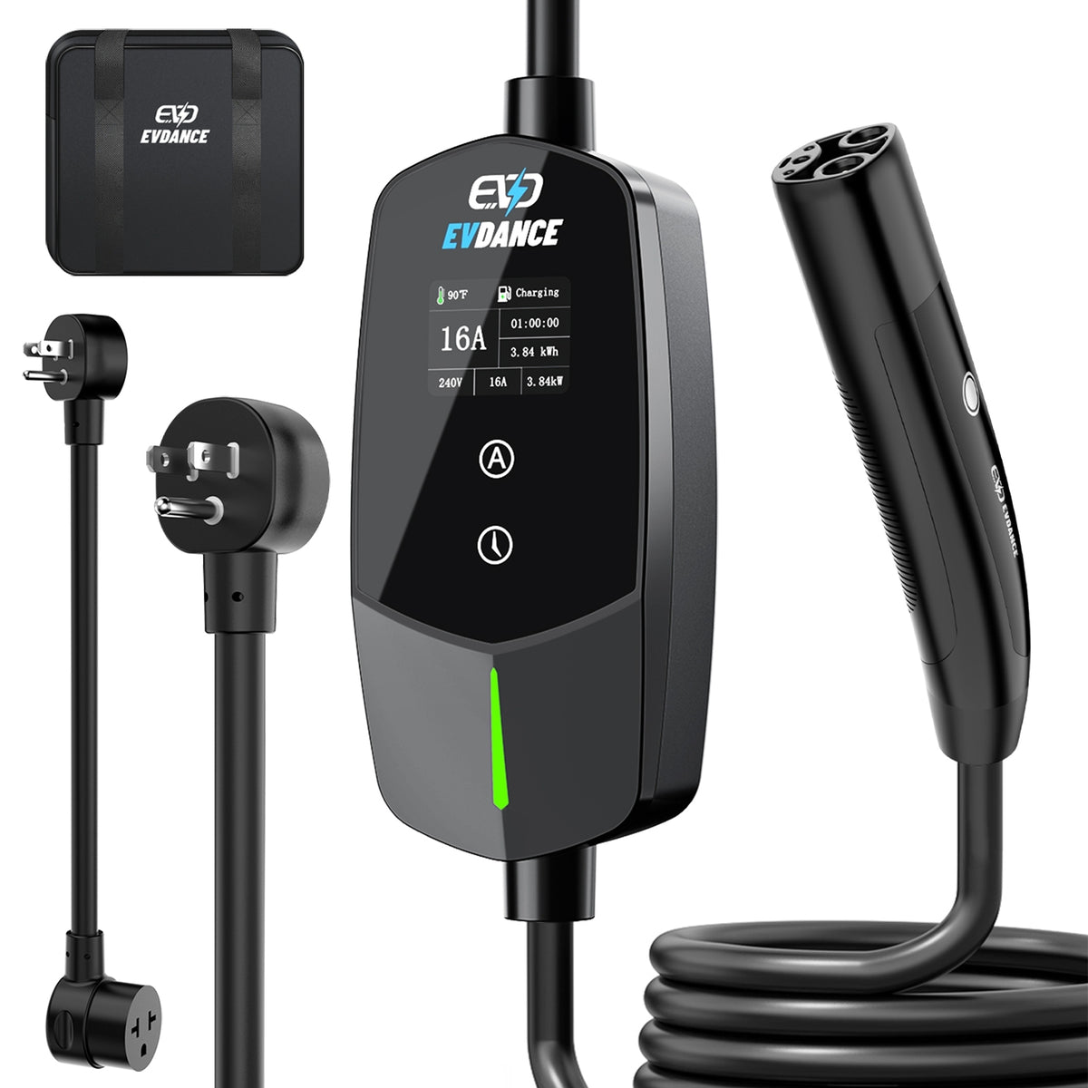 EVDANCE Level 1&2 NACS Portable EV Charger | 16A–40A