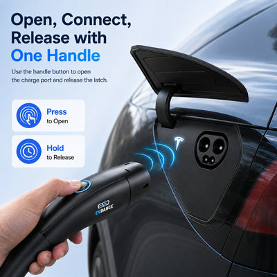 EVDANCE Level 2 NEMA 14-50 32A Tesla/NACS Portable EV Charger