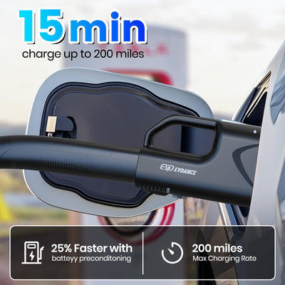 EVDANCE NACS to CCS Pulse Fusion Adapter with Interlock | 500A |Compatible with Tesla Superchargers