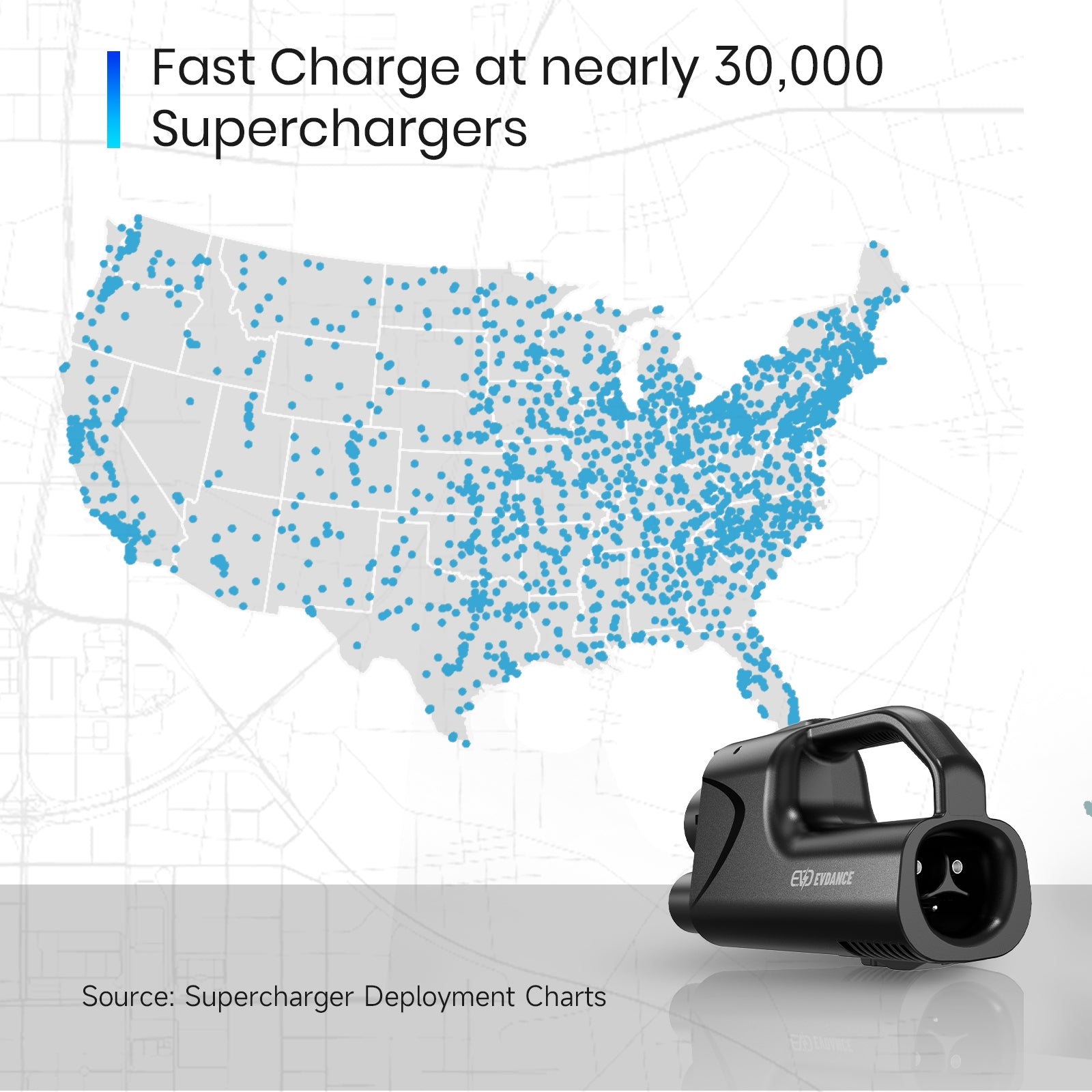 EVDANCE NACS to CCS Pulse Fusion Adapter with Interlock | 500A |Compatible with Tesla Superchargers